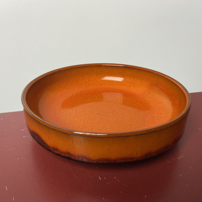 Vintage oranje pinda schaal