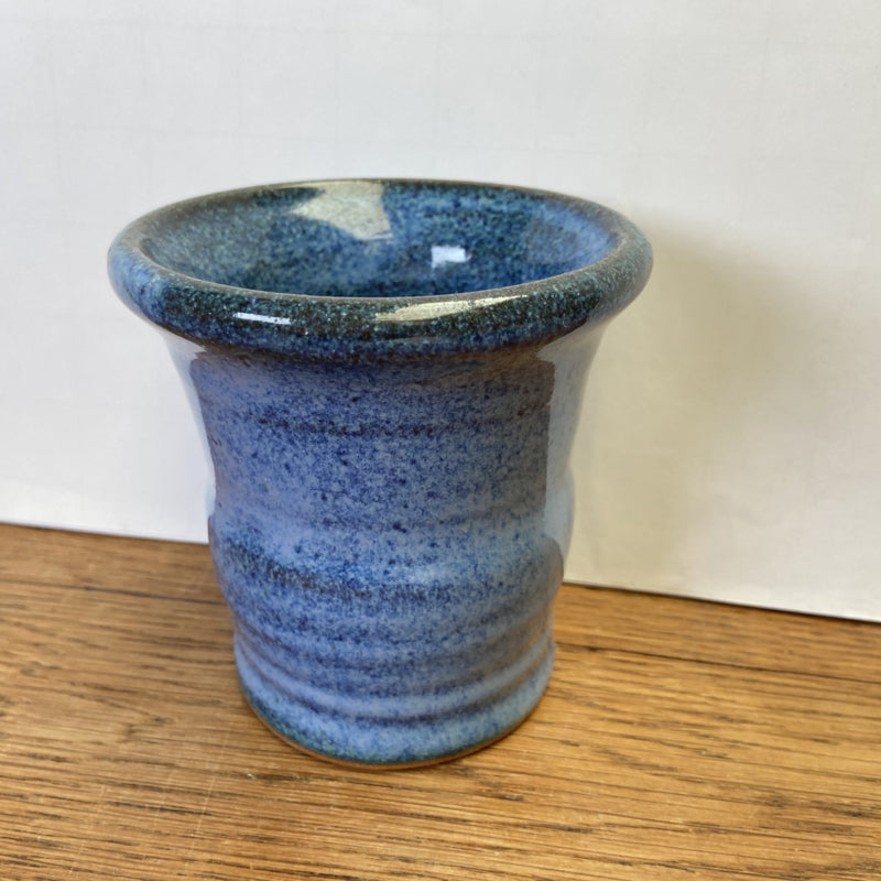 Vintage blauw vaasje