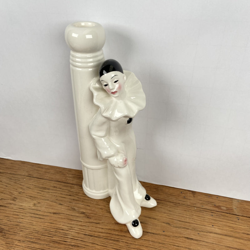 Vintage kaarsenstandaard Pierrot