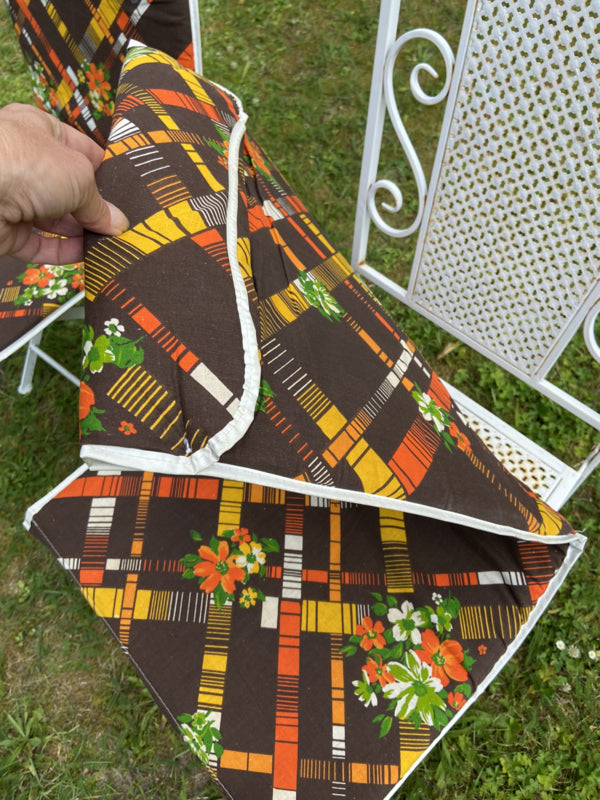 vintage jaren 70 tuinstoel kussens
