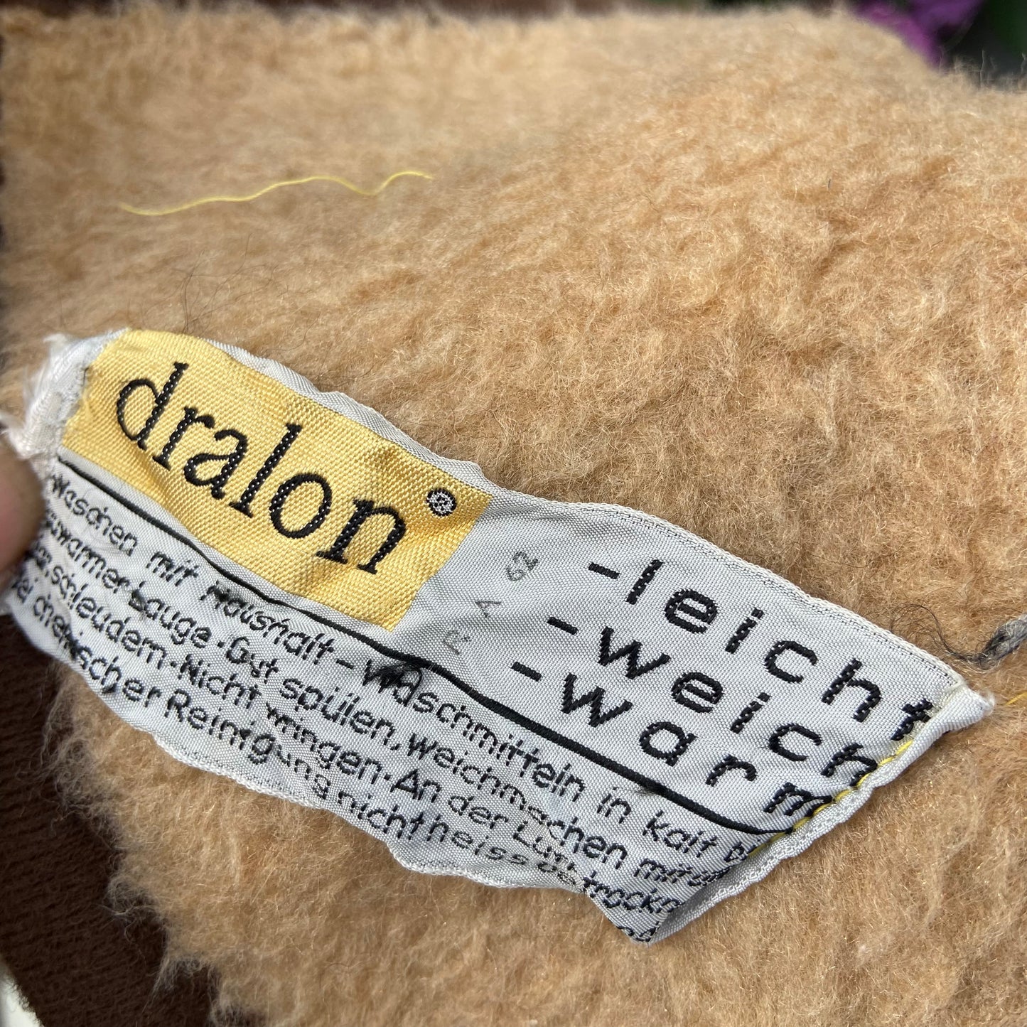Vintage deken dralon