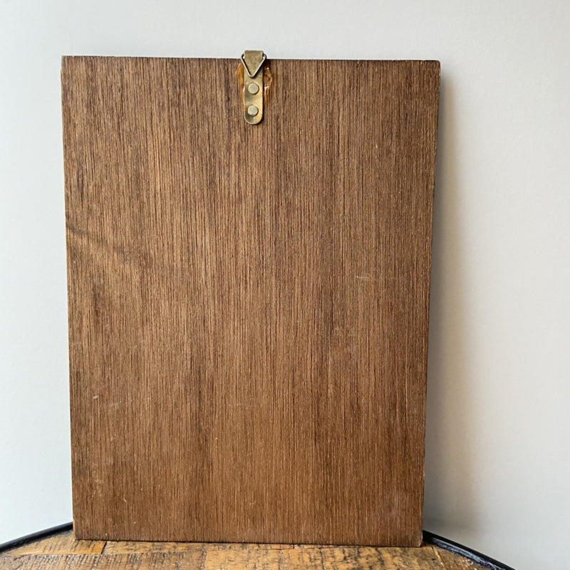 Houten vintage wanddecoratie