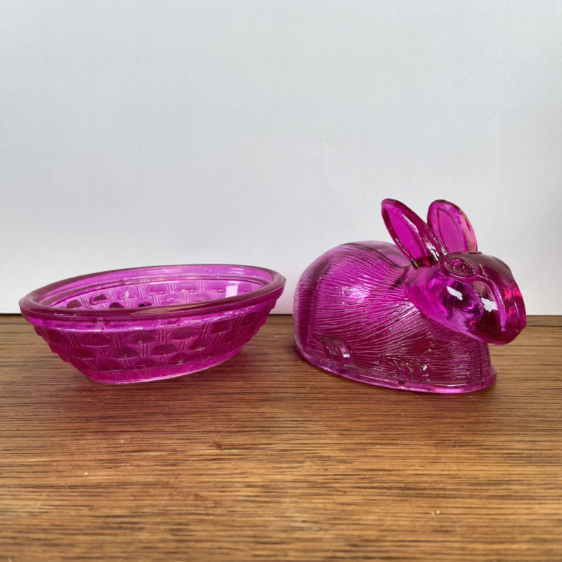 Roze bonbonniere konijn