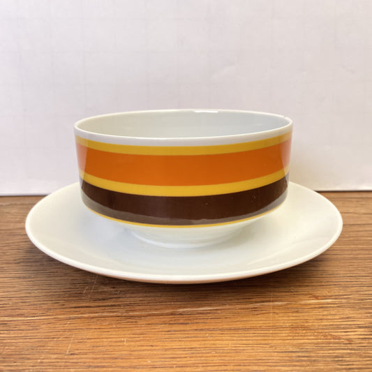 Vintage sauskom oranje bruin