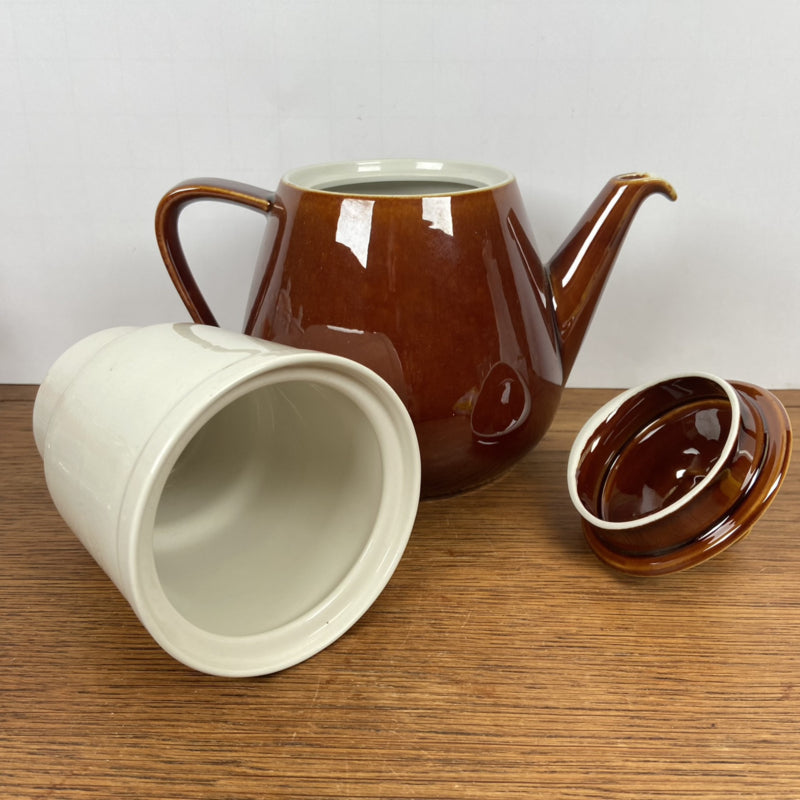 Vintage bruine Van nelle koffiepot met filter
