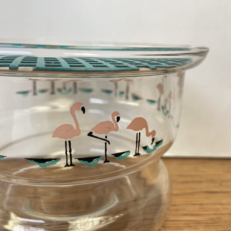 Theelichthouder met flamingo´s