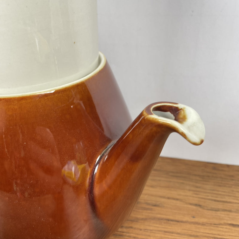 Vintage bruine Van nelle koffiepot met filter