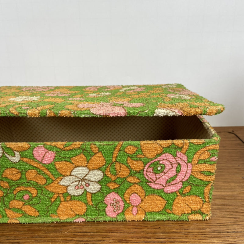 houten doosje met vintage bekleding