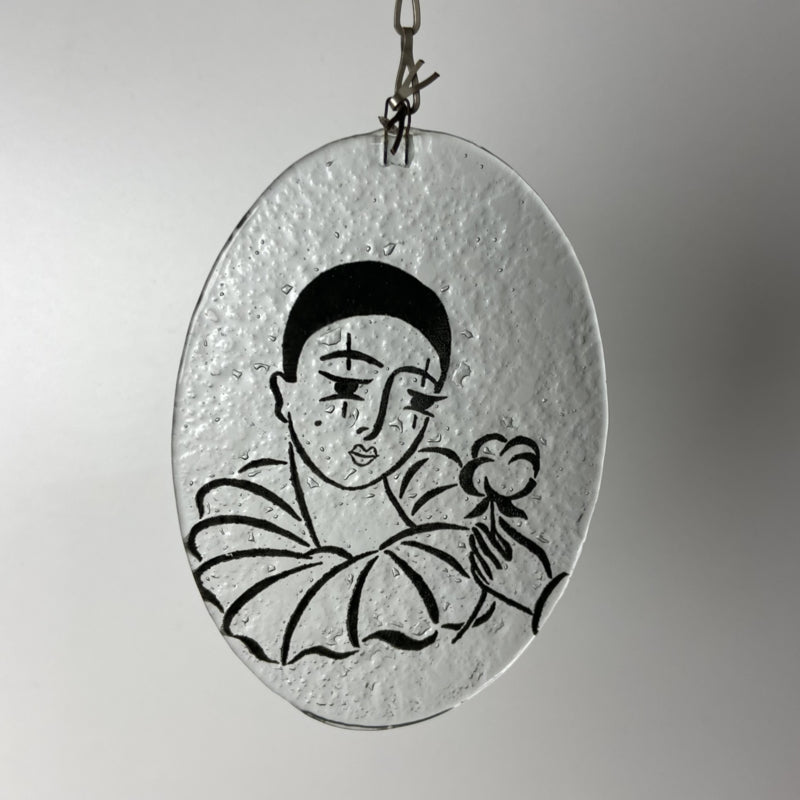 Glazen Raamhanger pierrot