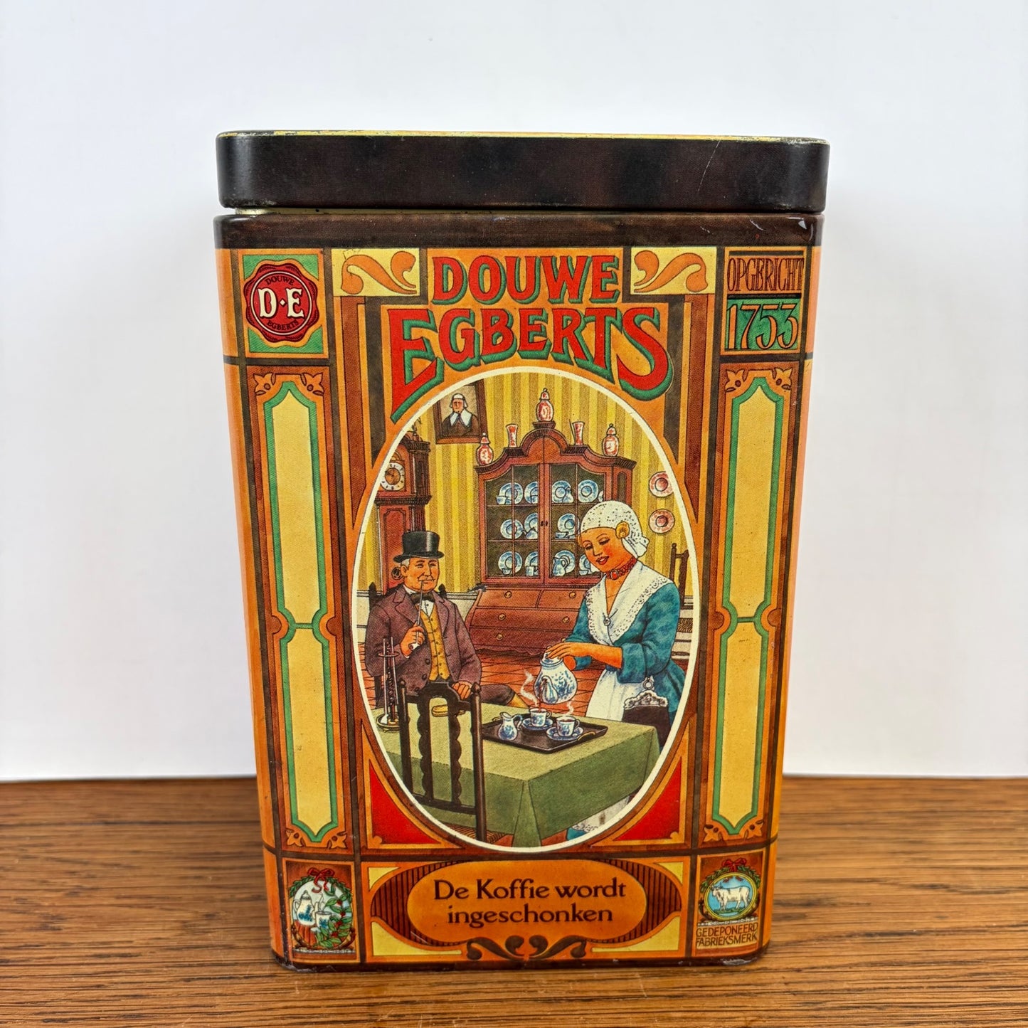 Vintage Douwe Egberts koffieblik