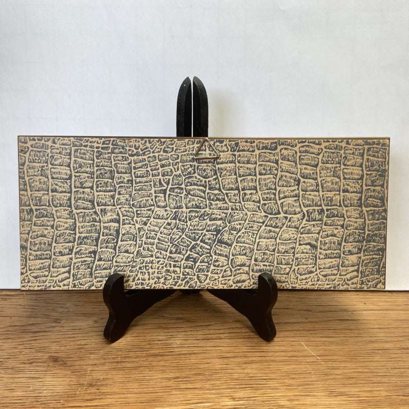 Vintage schilderij geborduurde meisjes