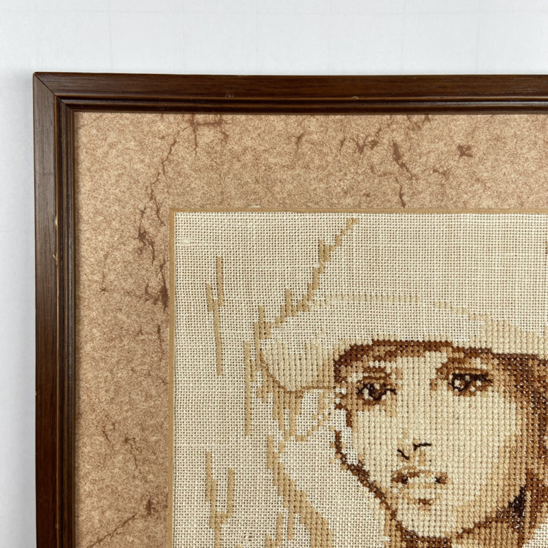 Vintage wanddecoratie dame
