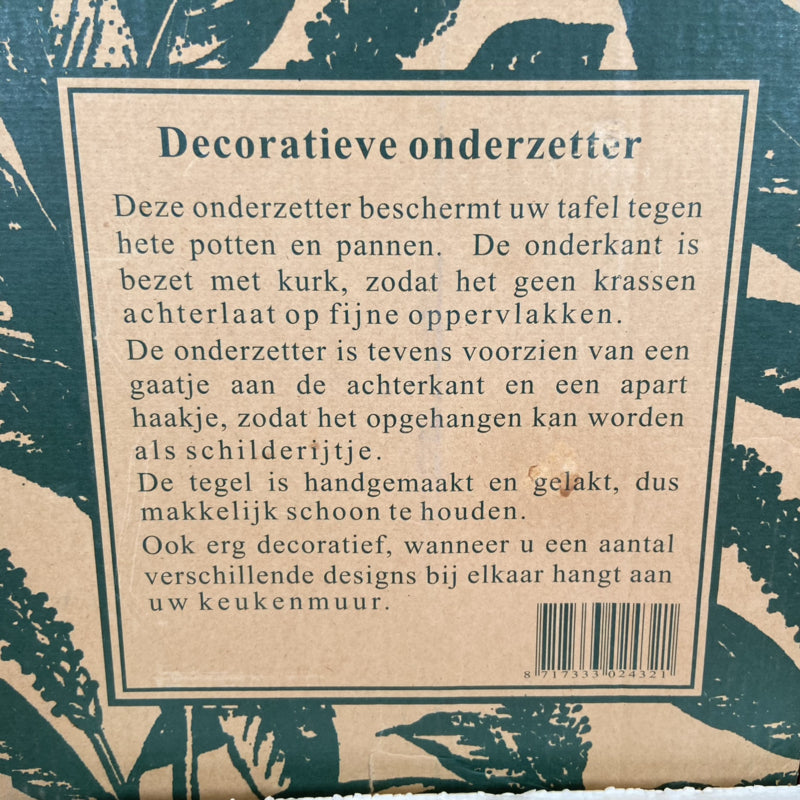Decoratieve onderzetters voor pannen