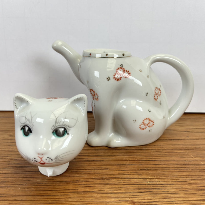 Vintage theepot kat