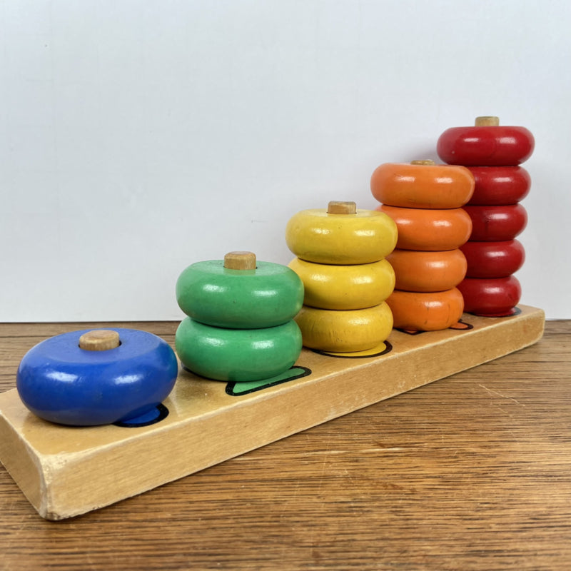 Houten speelgoed leren tellen