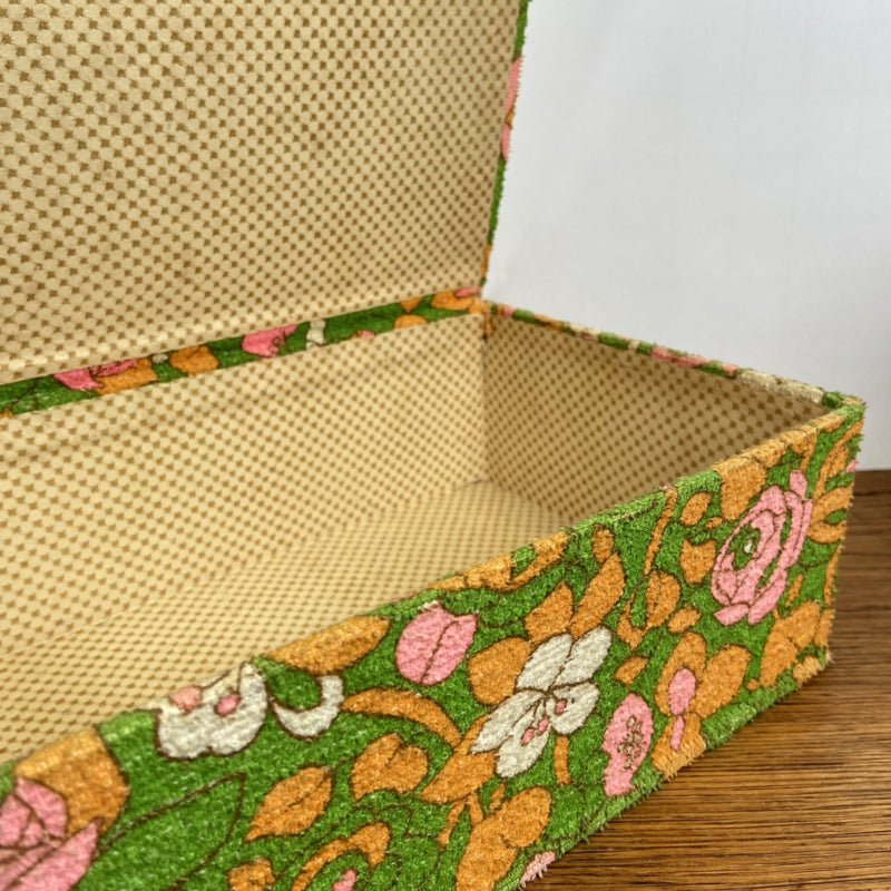houten doosje met vintage bekleding