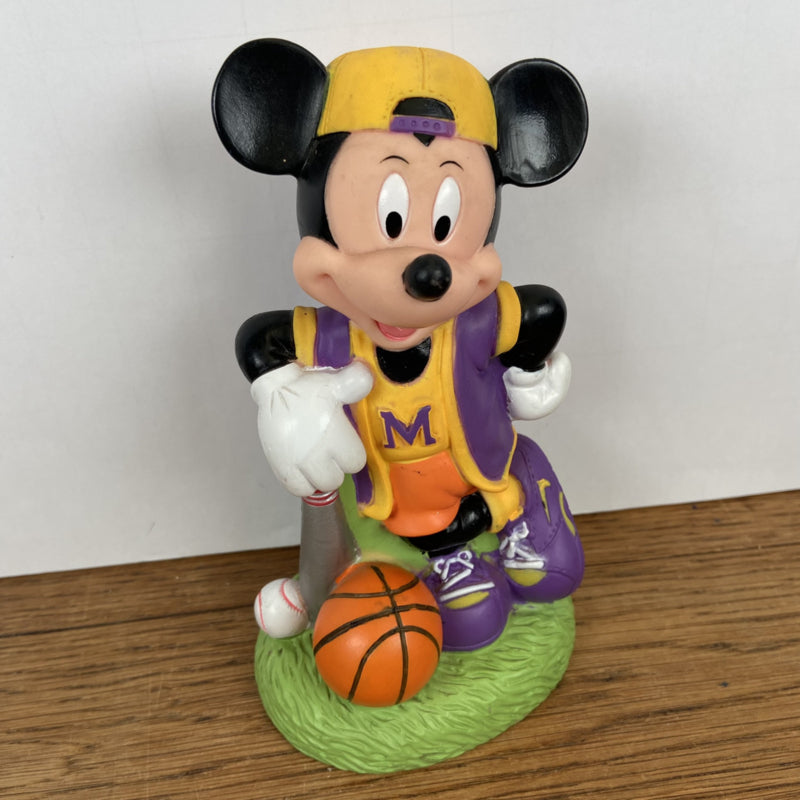 Vintage spaarpot Mickey Mouse sport