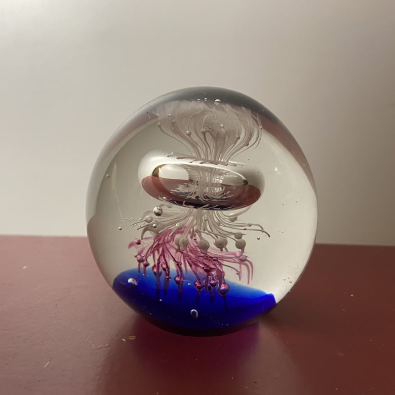 Glazen presse papier