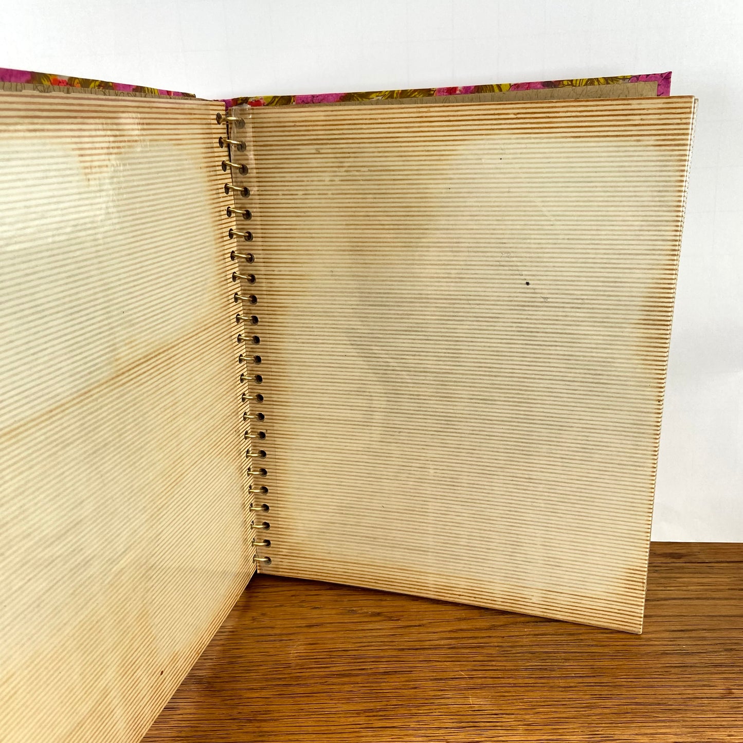 Vintage fotoalbum roze bloem