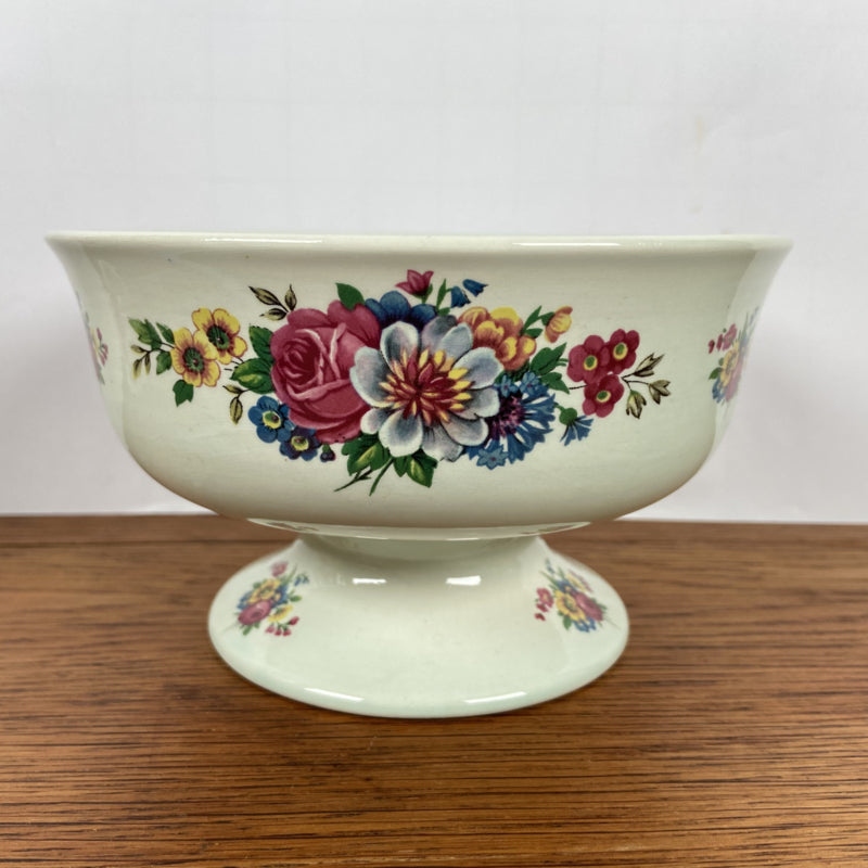 Vintage bloempot op voet