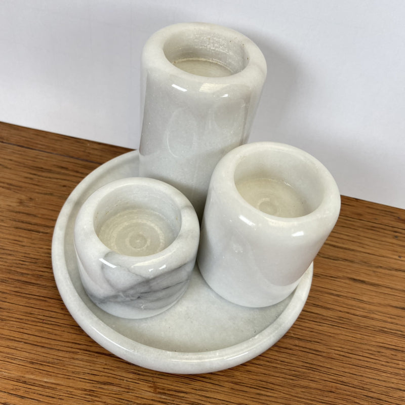 Marmeren waxine licht houders