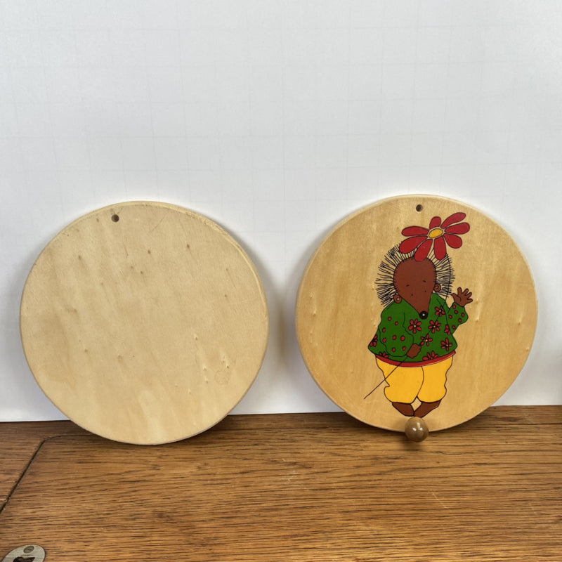 Houten kinder kapstokjes egel