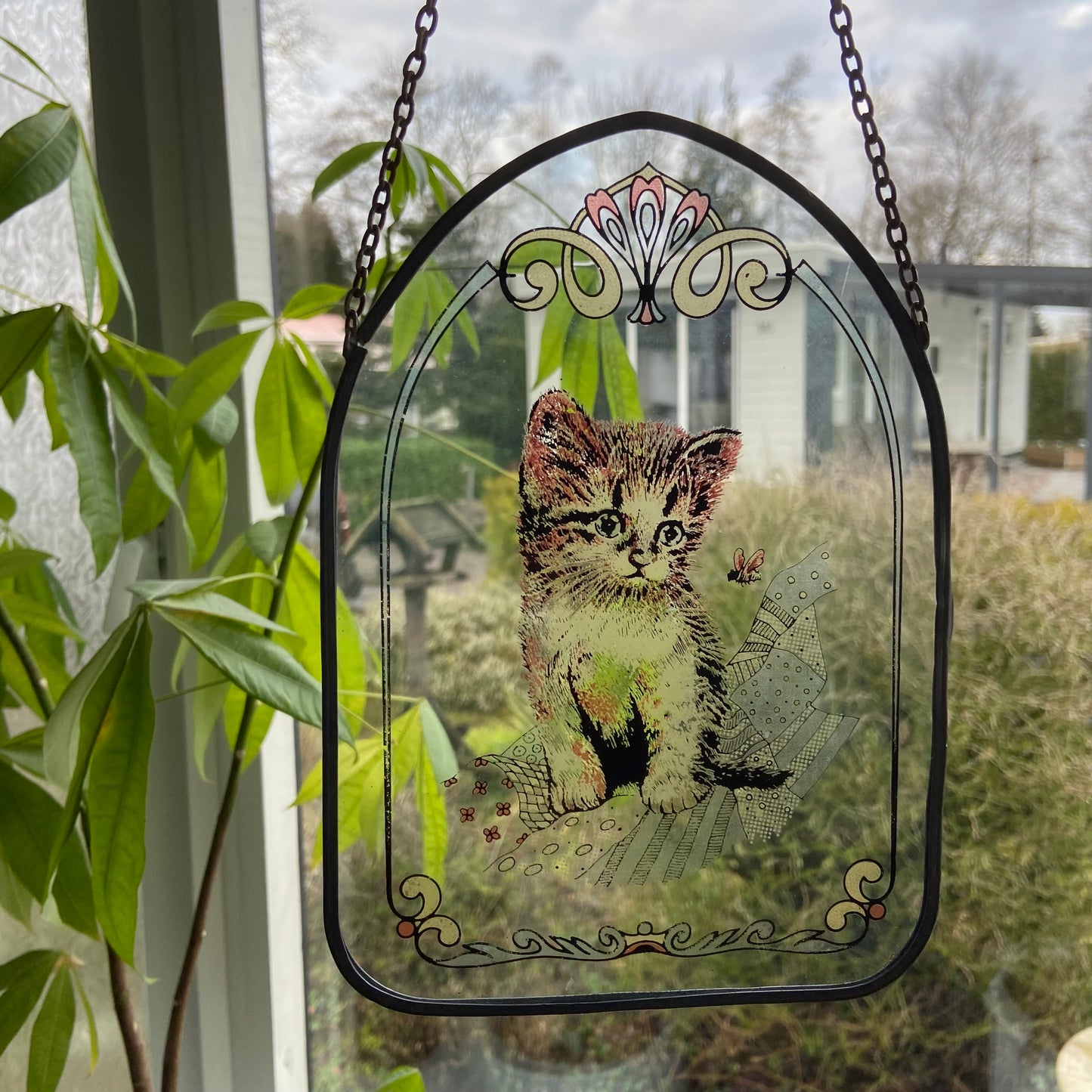Vintage raamhanger kitten