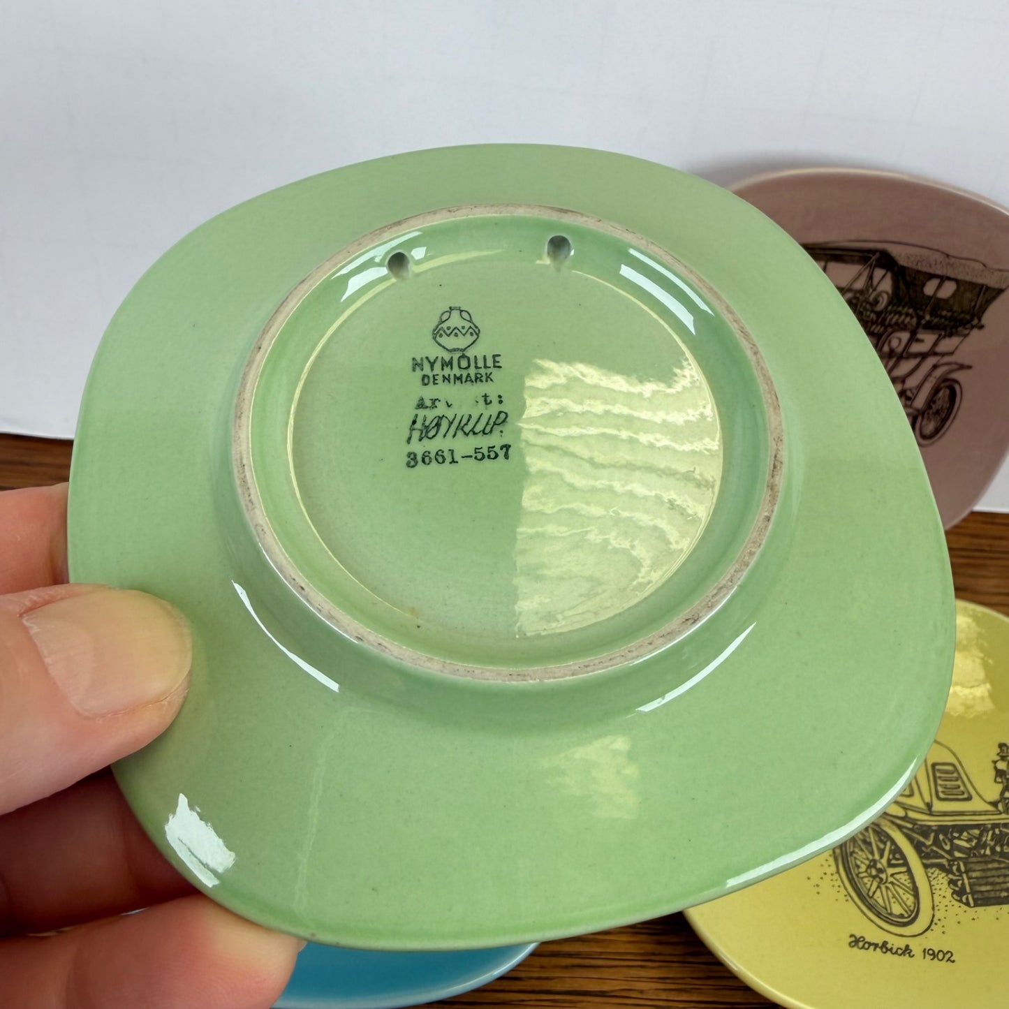 Vintage schaaltjes oldtimers pastelkleur