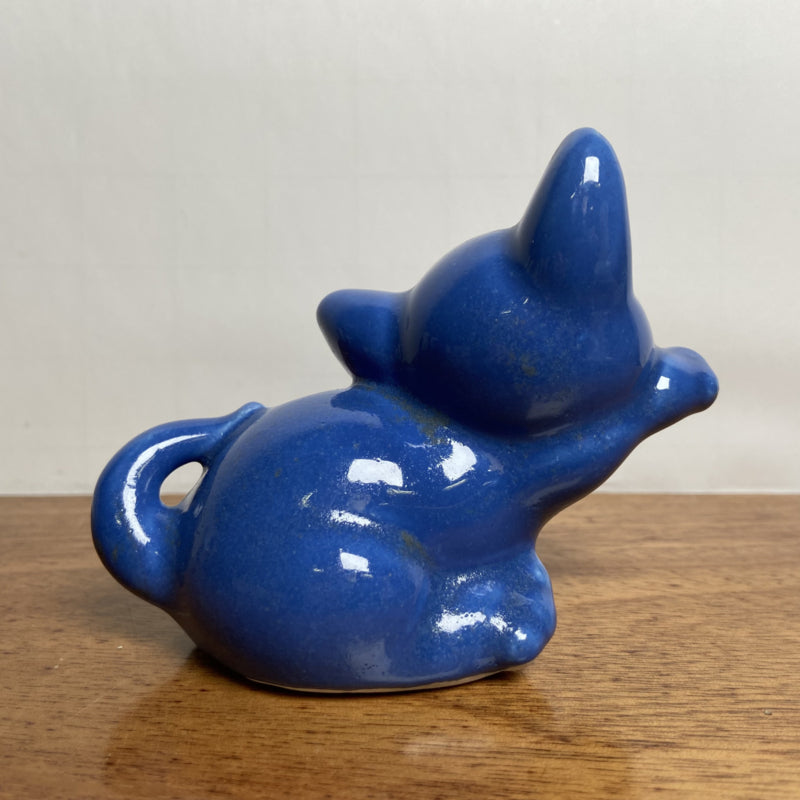 Vintage blauw poesje