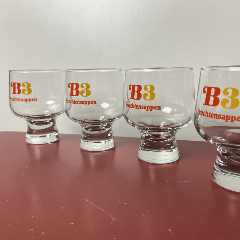 B3 vruchtensap glazen