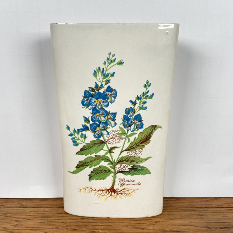 Groot vintage radiatorbakje blauwe bloem