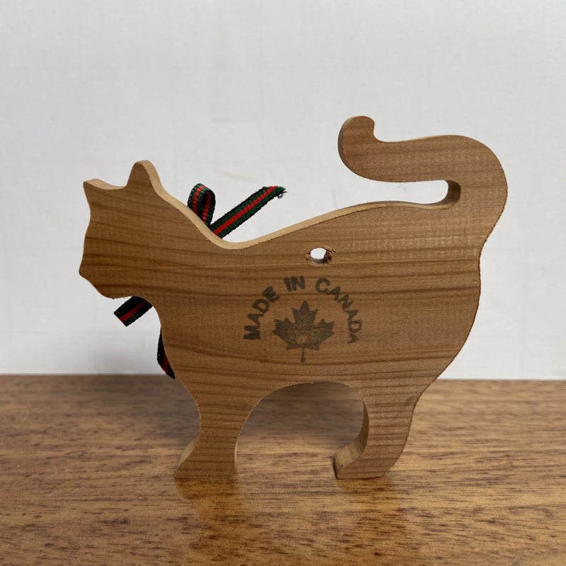 Houten kat hanger
