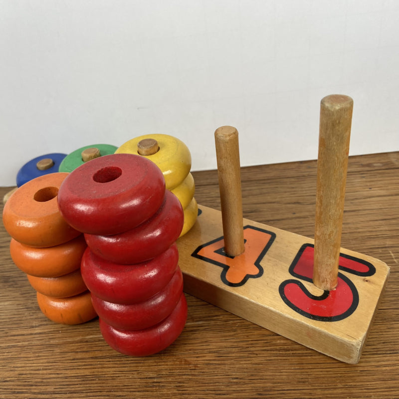 Houten speelgoed leren tellen