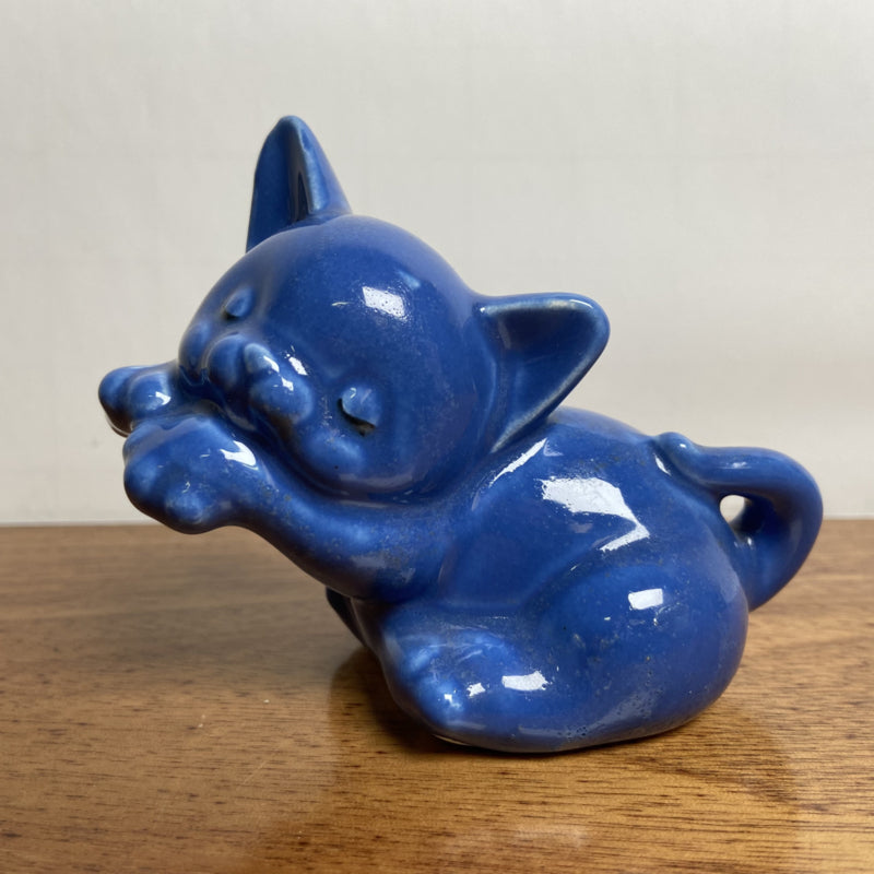 Vintage blauw poesje