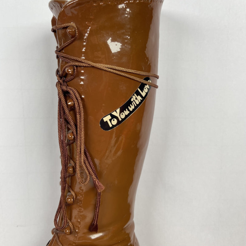 Vintage spaarpot laars