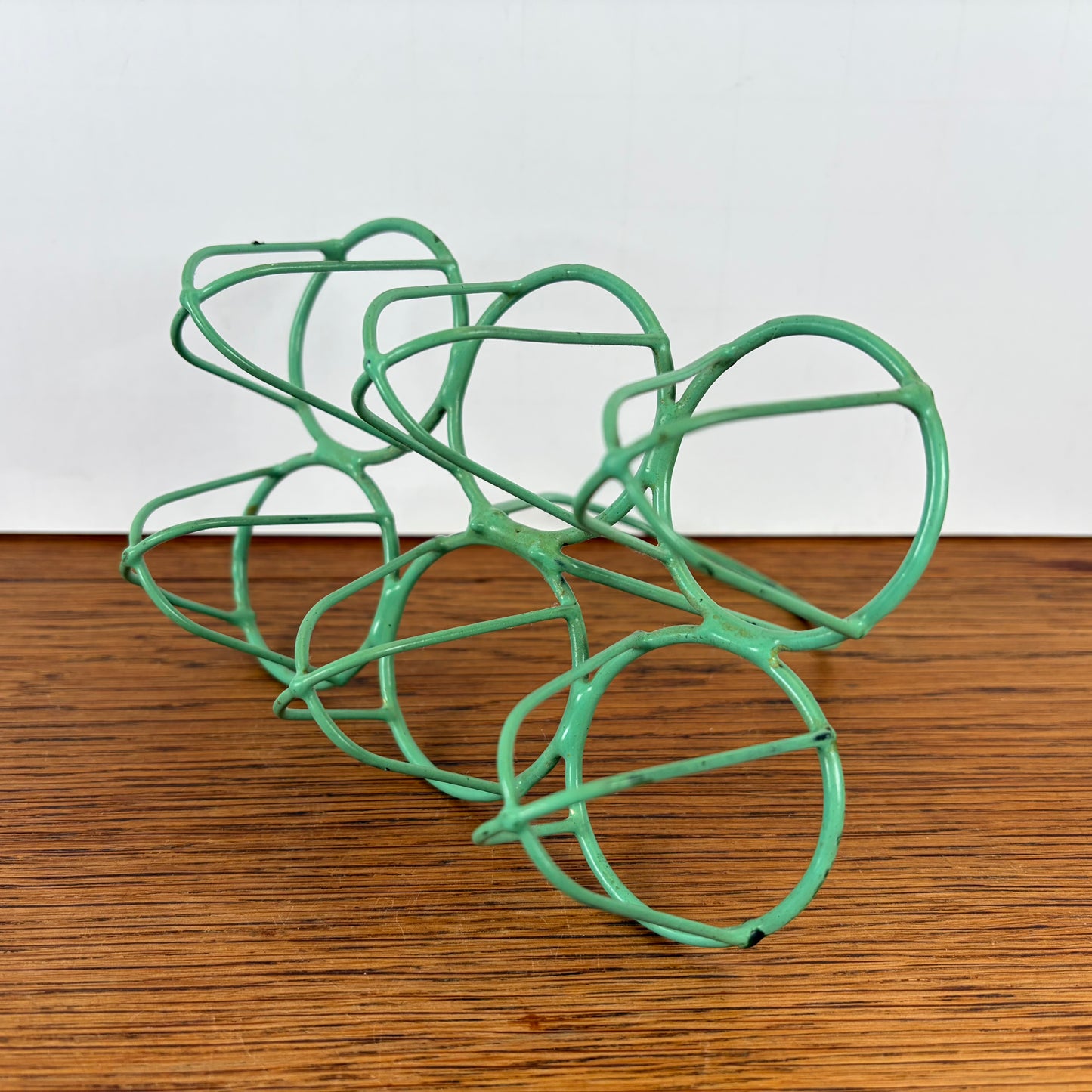 Vintage eierrekje groen