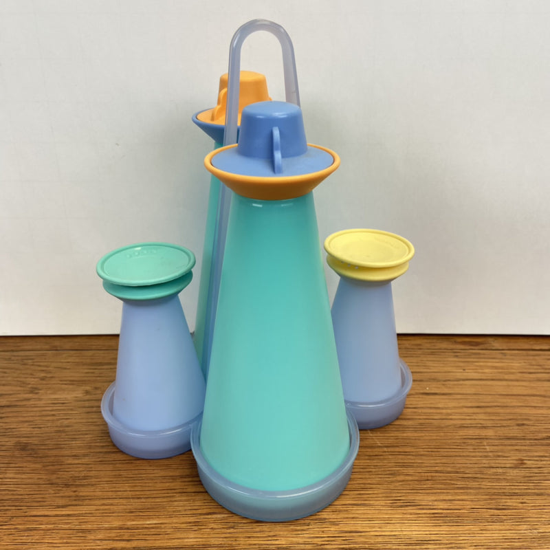 Tupperware tafelset olie azijn peper en zout