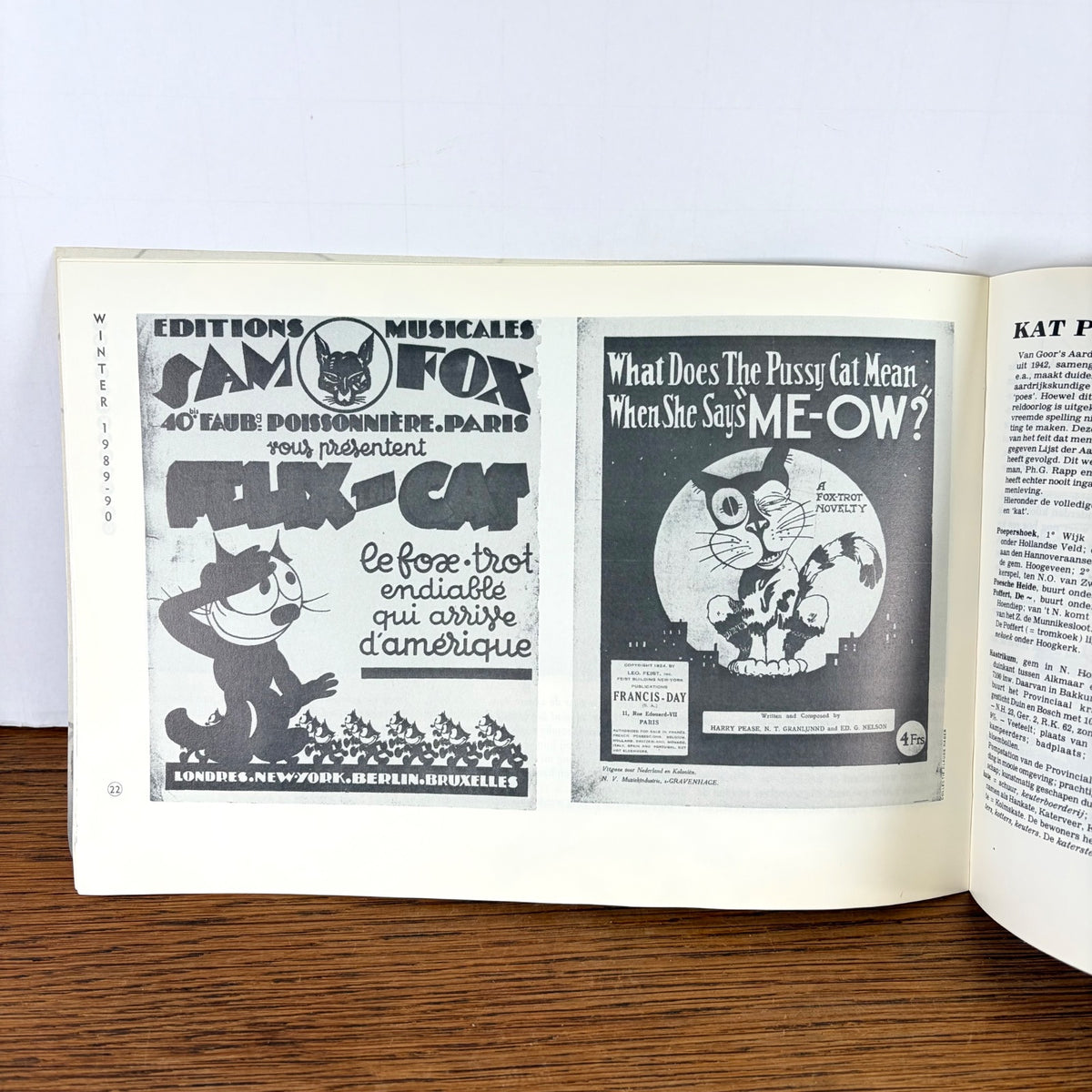 Vintage De Poezenkrant nr. 40 winter 1989-1990