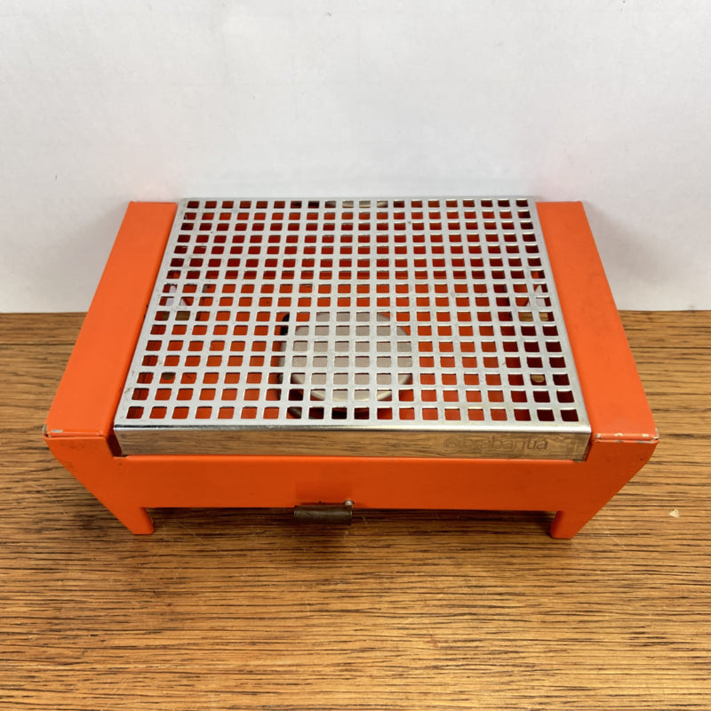 Vintage oranje rechaud