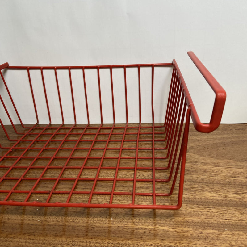 Vintage draadmandje rood