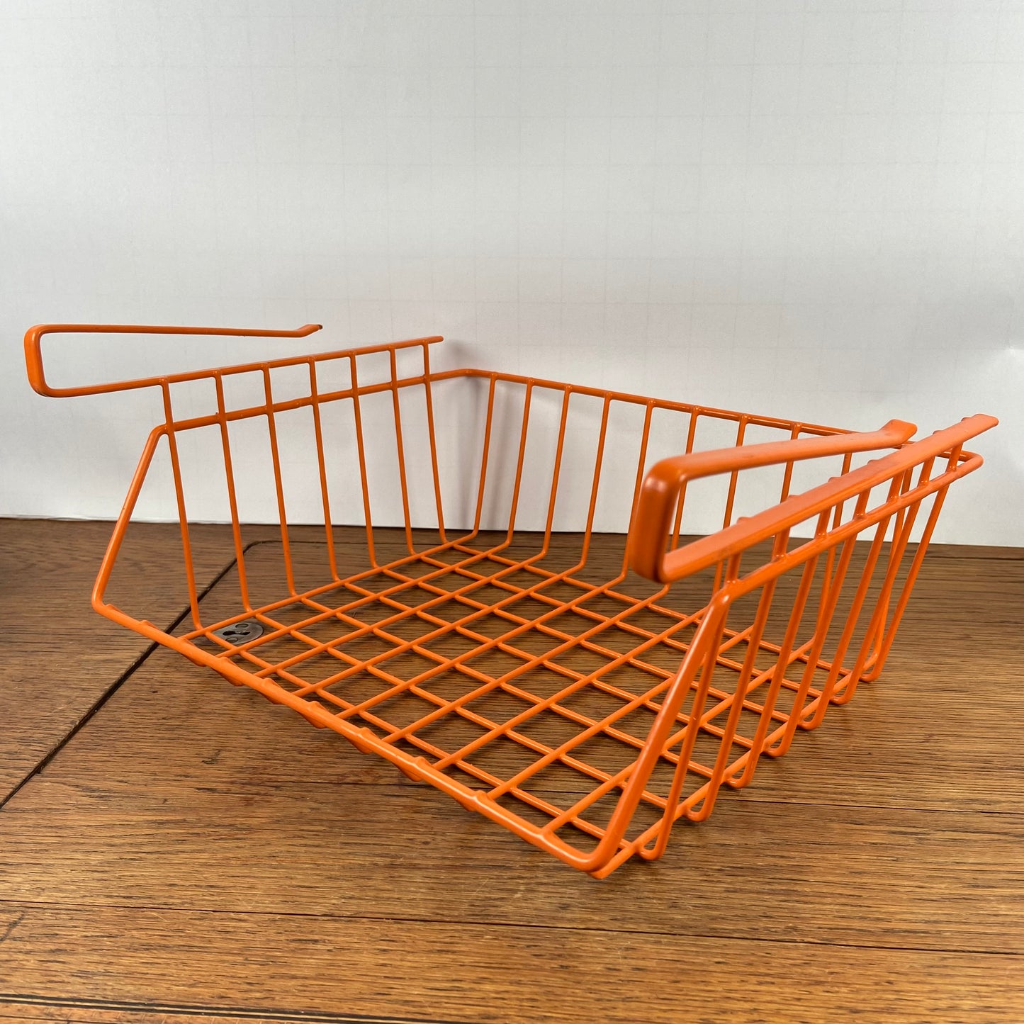 Plastic draad mandje oranje