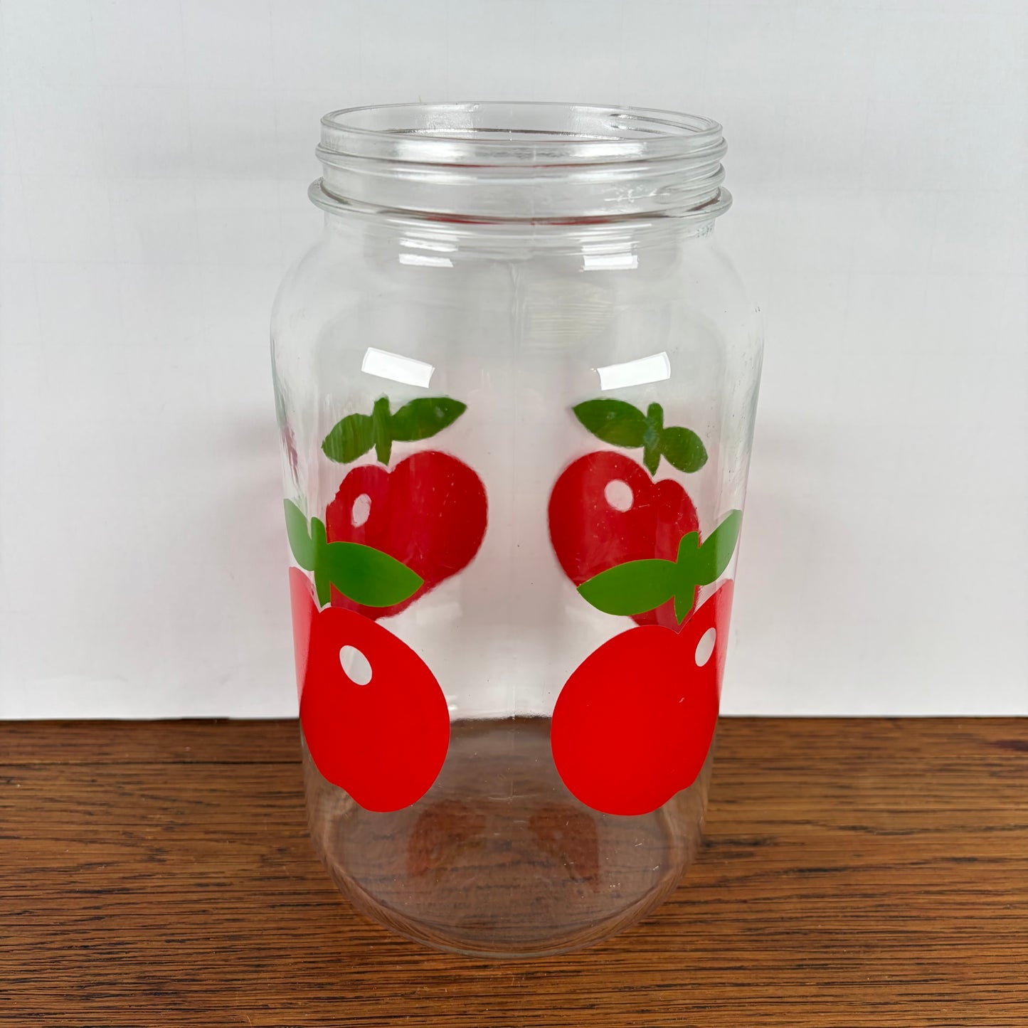 Vintage glazen appelpot