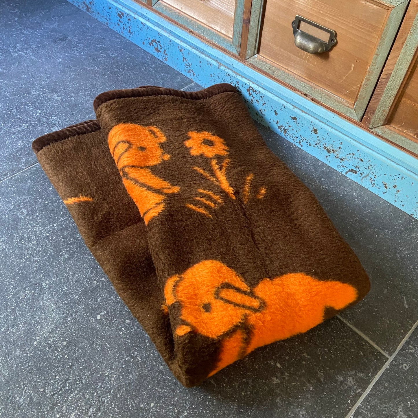 Vintage baby deken lammetjes