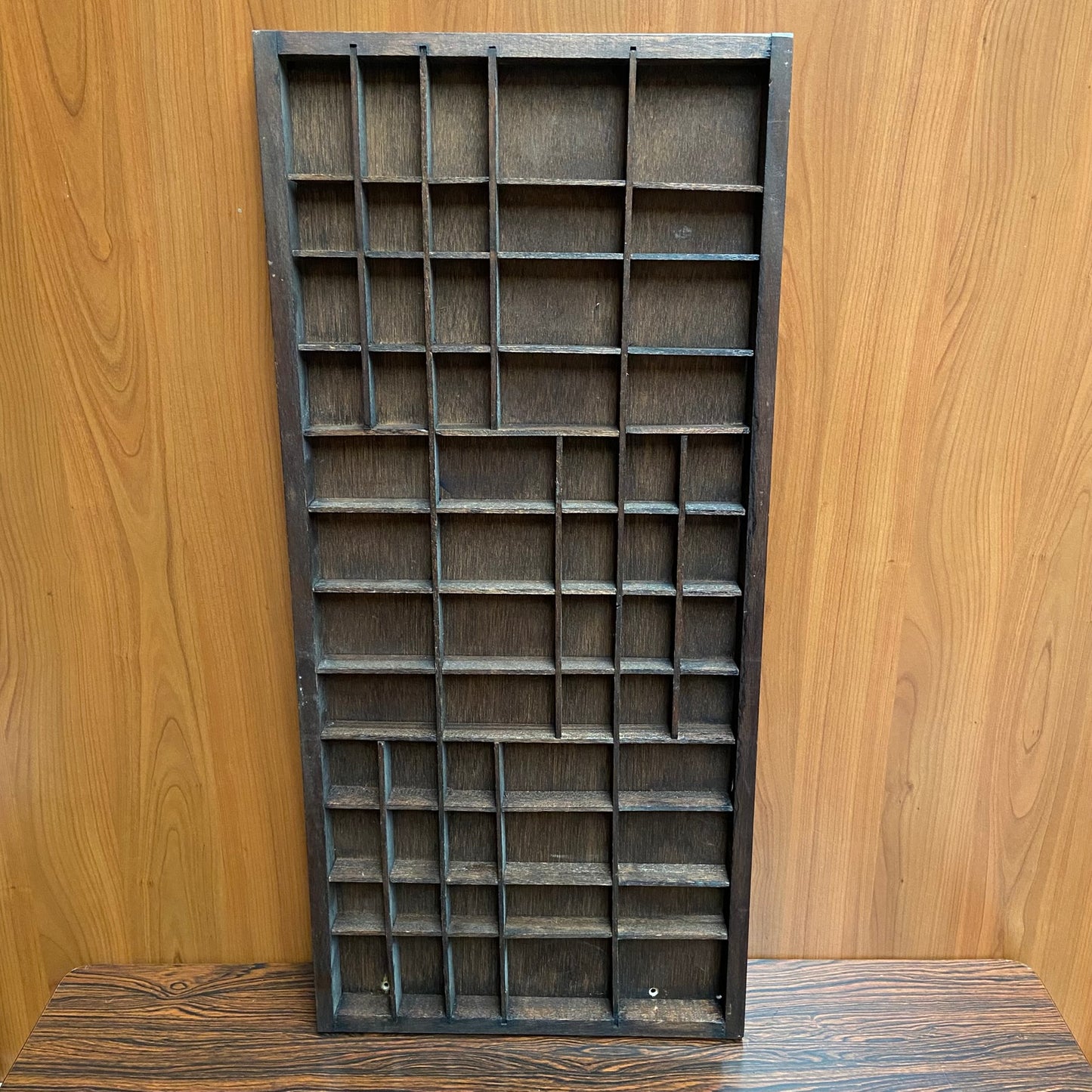 Vintage houten letterbak