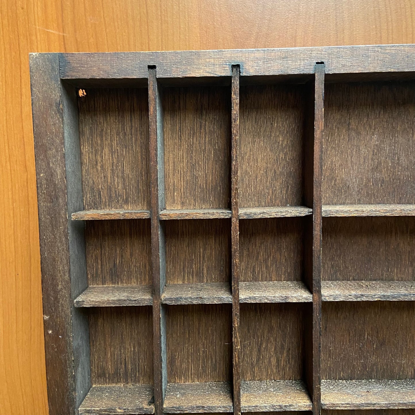 Vintage houten letterbak