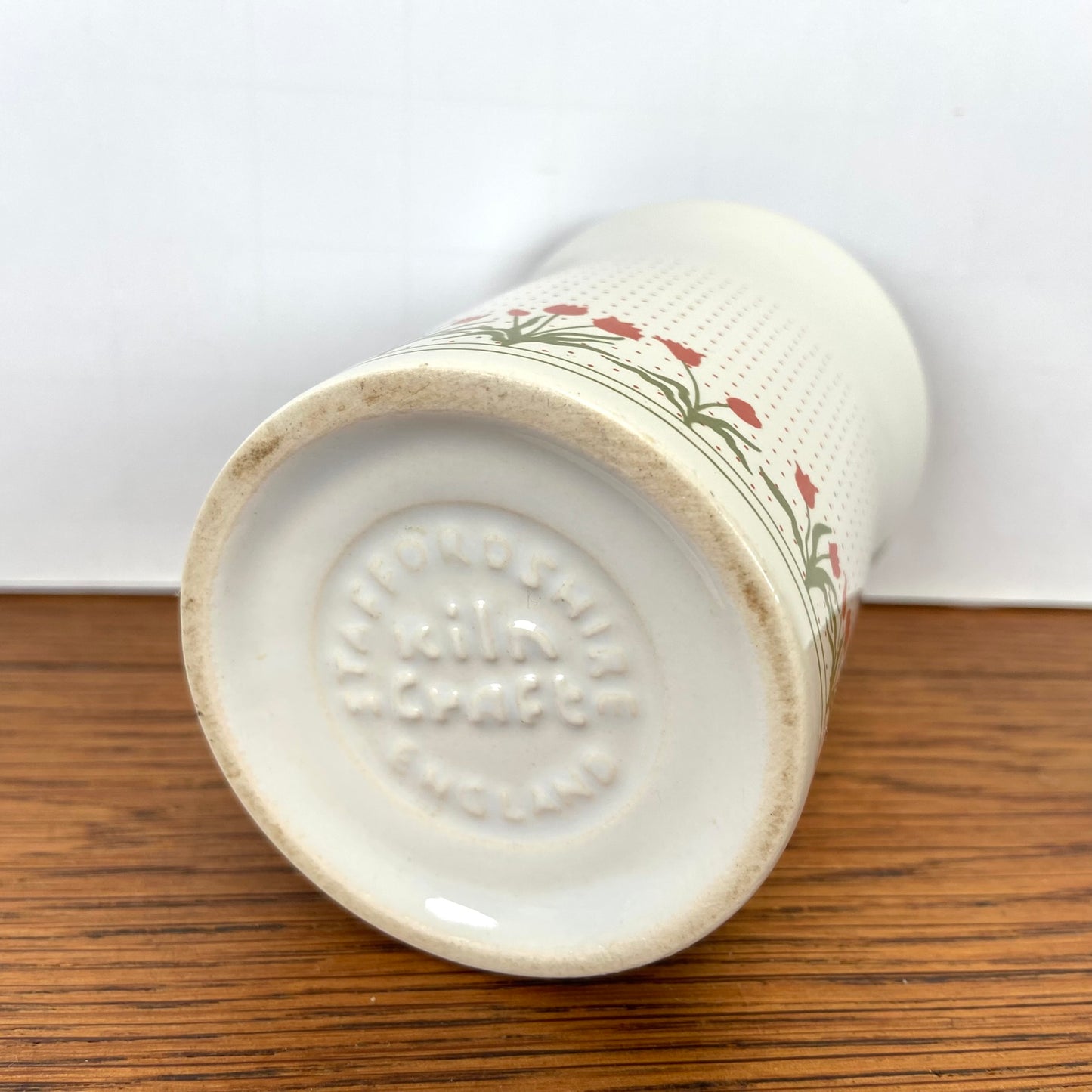 Vintage Kilncraft mok met tulpen