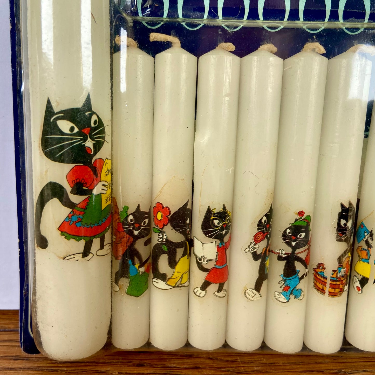 Vintage kaarsjes kattten