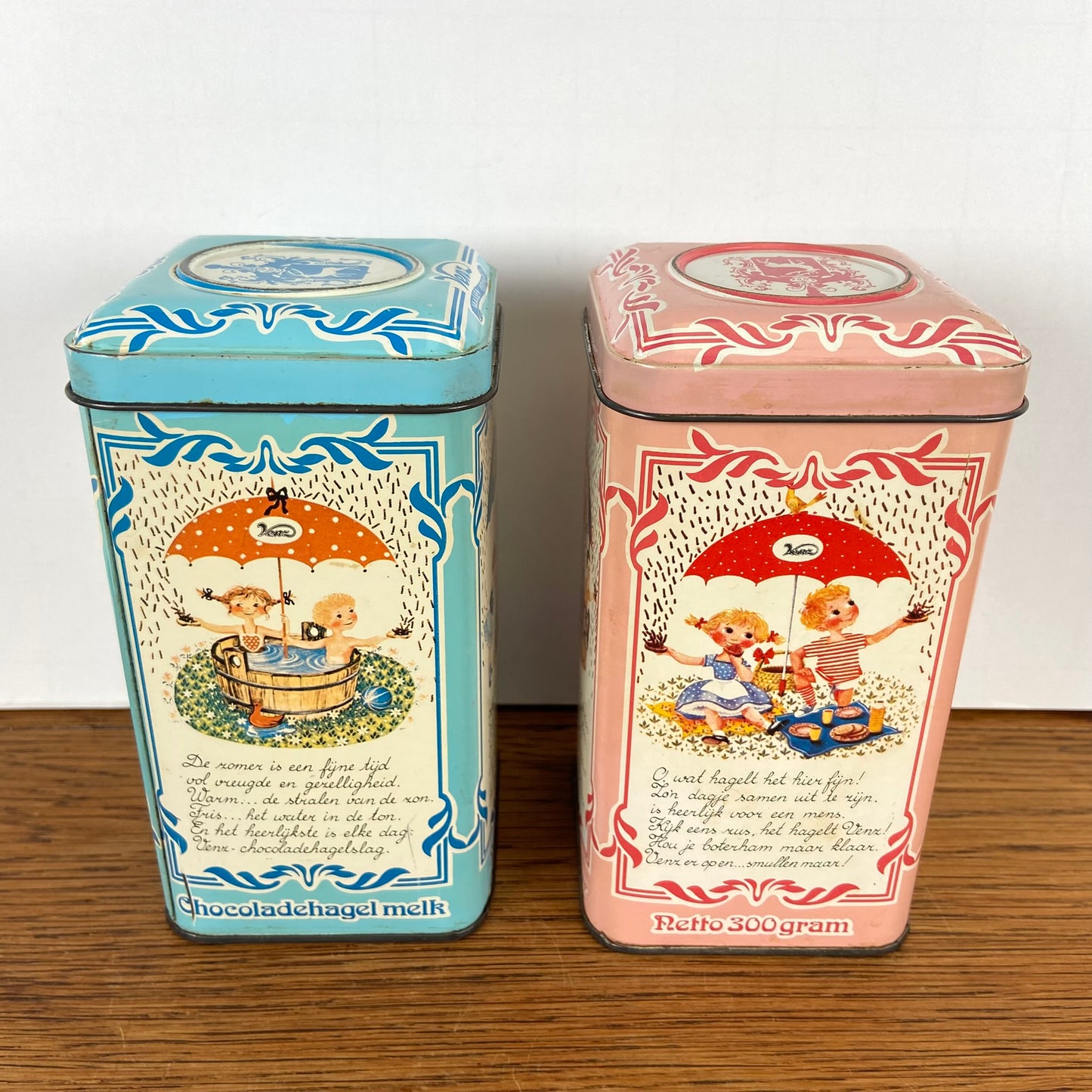 2 vintage Venz blikjes