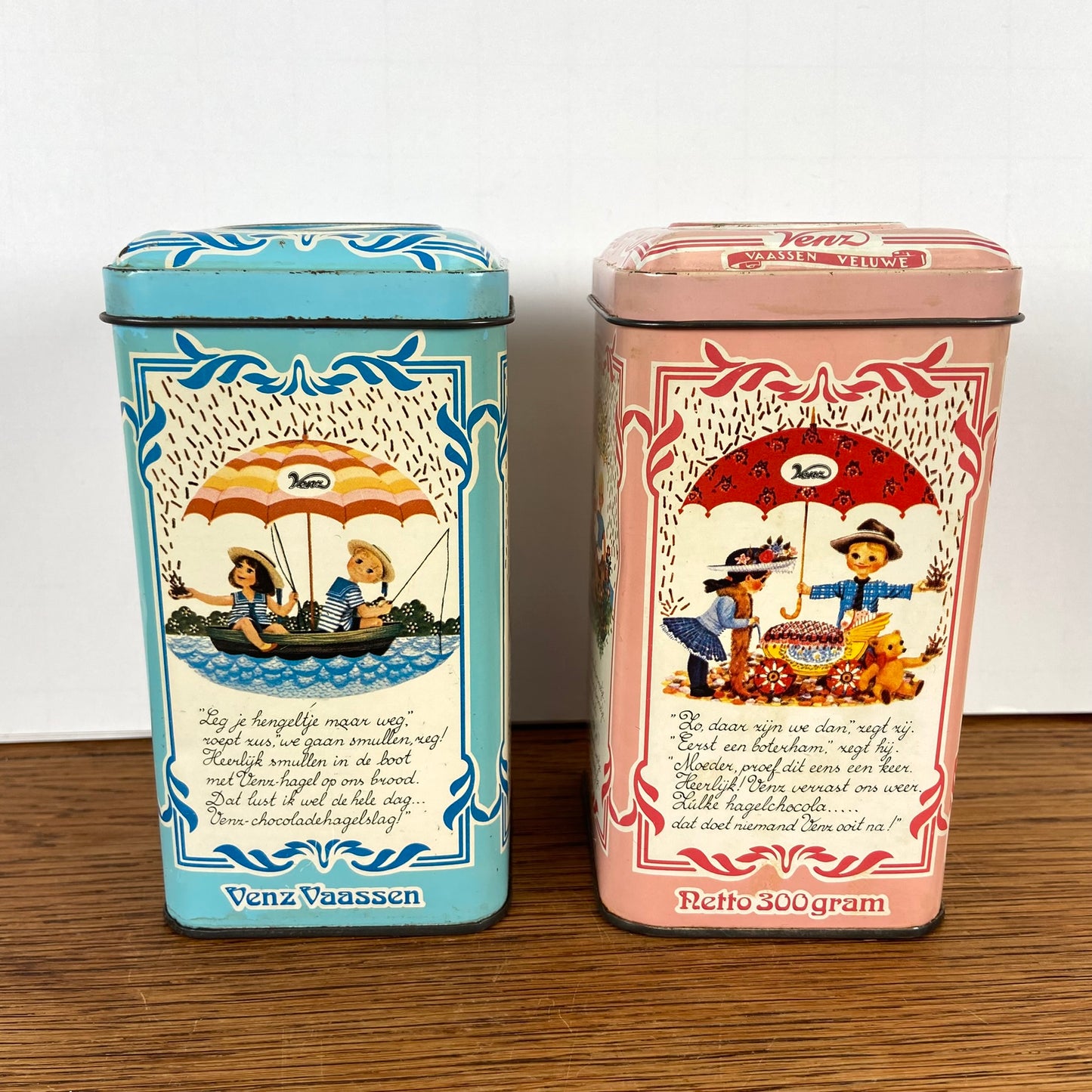 2 vintage Venz blikjes
