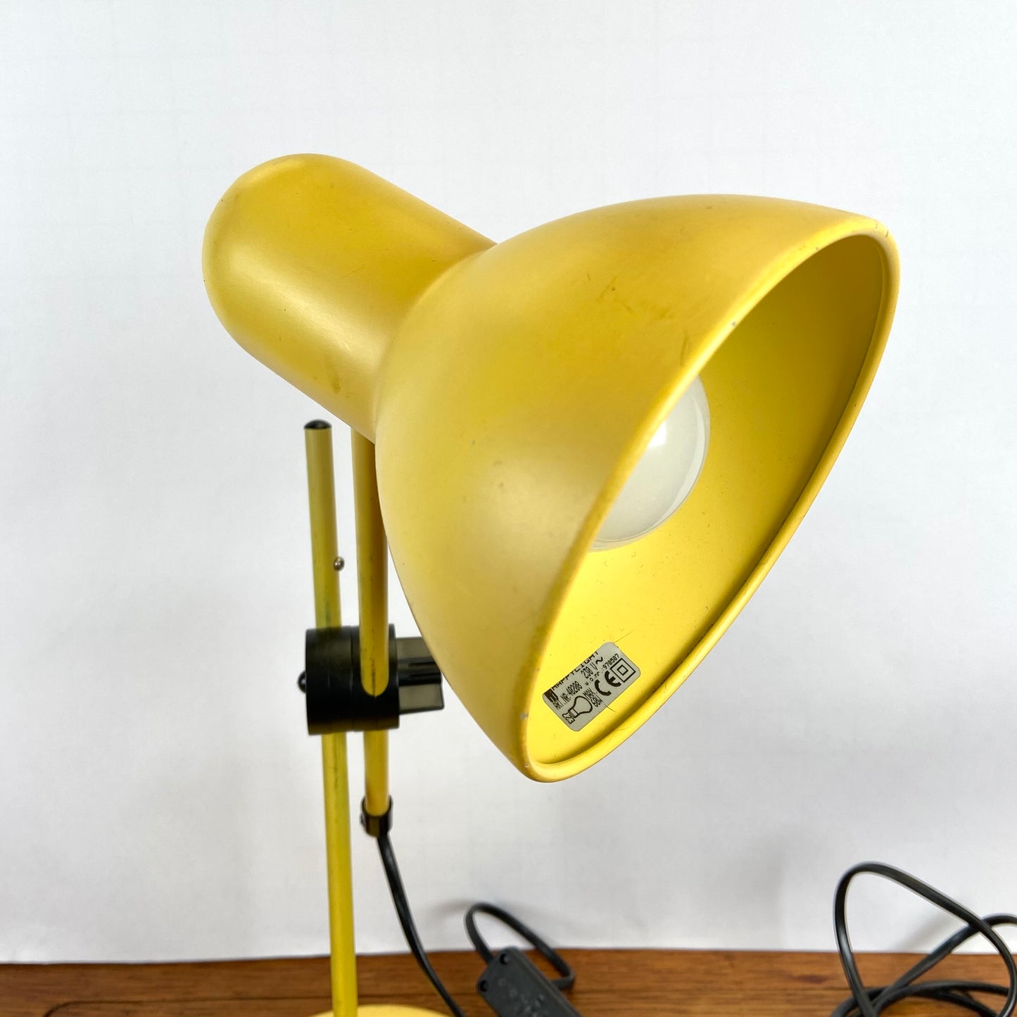 Vintage geel bureaulampje